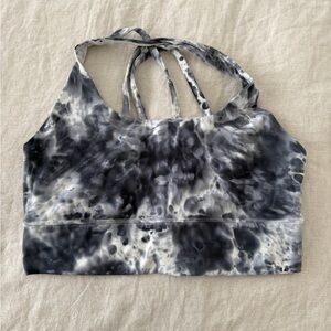 lululemon athletica Black and White Marble Print Sports Bra
